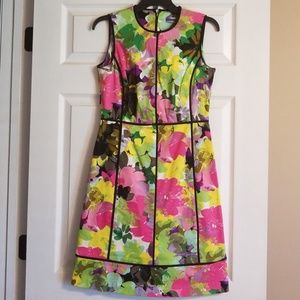 CK floral sheath dress